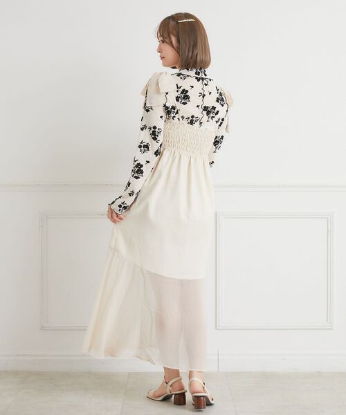 ems excite（エムズエキサイト）の「リボンキャミOP（ワンピース・レディース・ナチュラル/ブラック/ピンク・FREE）」の7枚目の写真