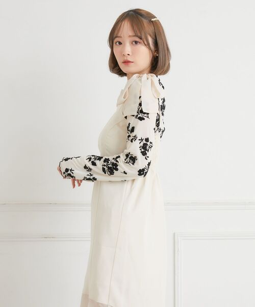 ems excite（エムズエキサイト）の「リボンキャミOP（ワンピース・レディース・ナチュラル/ブラック/ピンク・FREE）」の9枚目の写真