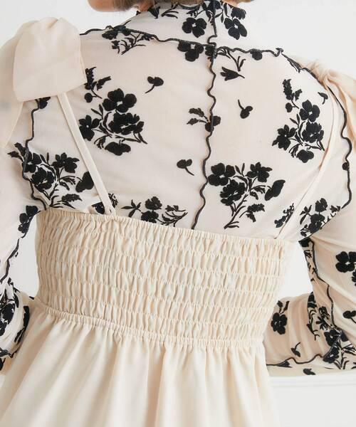 ems excite（エムズエキサイト）の「リボンキャミOP（ワンピース・レディース・ナチュラル/ブラック/ピンク・FREE）」の15枚目の写真