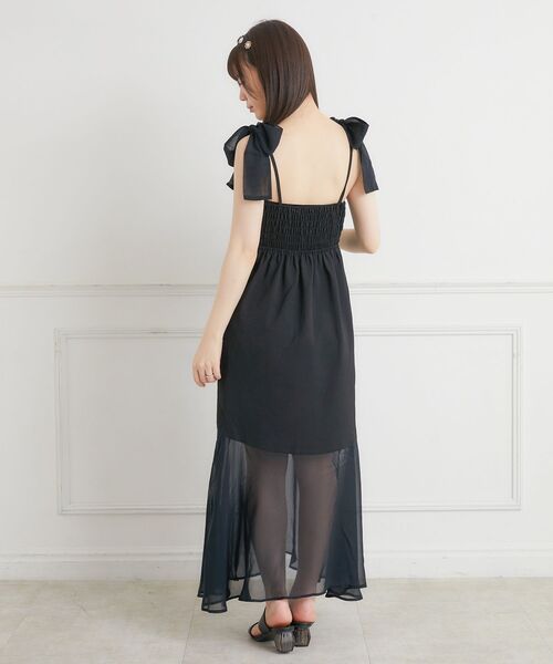 ems excite（エムズエキサイト）の「リボンキャミOP（ワンピース・レディース・ナチュラル/ブラック/ピンク・FREE）」の19枚目の写真
