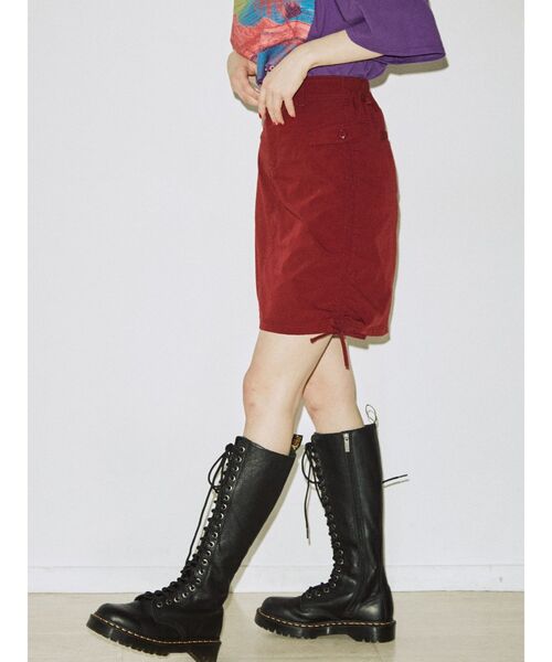 jouetie（ジュエティ）の「ニーレングスサイドギャザースカート（スカート・レディース・ブラック/カーキ/ボルドー・MEDIUM）」の21枚目の写真