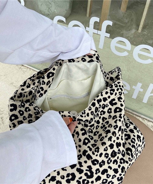 NANEA（ナネア）の「ヒョウ柄トートバッグ（トートバッグ・レディース・ホワイト/ブラウン・ﾌﾘ-）」の20枚目の写真