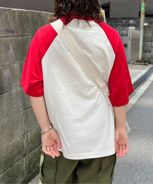 CPCM(シーピーシーエム)の「胸1ポイント刺繍ラグランT(Tシャツ/カットソー・メンズ・ブラック/レッド/グリーン・MEDIUM/LARGE)」の22枚目の写真