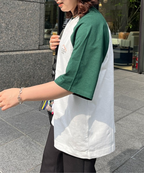 CPCM(シーピーシーエム)の「胸1ポイント刺繍ラグランT(Tシャツ/カットソー・メンズ・ブラック/レッド/グリーン・MEDIUM/LARGE)」の21枚目の写真