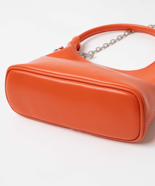 WEGO(ウィゴー)の「WEGO/ハーフムーンチェーンショルダー(ショルダーバッグ・レディース・シルバー/オレンジ/ブラック・FREE)」の10枚目の写真