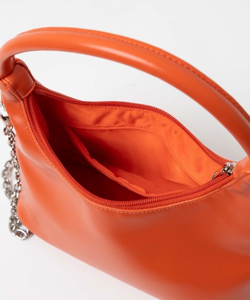 WEGO(ウィゴー)の「WEGO/ハーフムーンチェーンショルダー(ショルダーバッグ・レディース・シルバー/オレンジ/ブラック・FREE)」の11枚目の写真