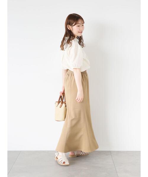 ehka sopo（エヘカソポ）の「◎バンドカラー刺繍ブラウス（シャツ/ブラウス・レディース・グリーン/ブラウン/オフホワイト/キナリ・F）」の17枚目の写真