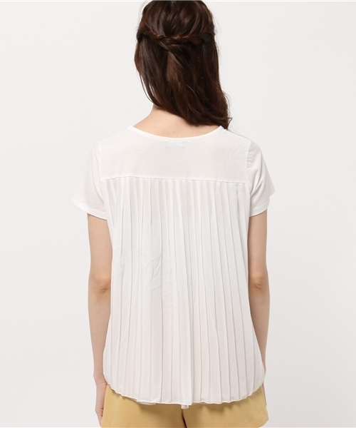 earth music&ecology（アースミュージックアンドエコロジー）の「バックシャンプリーツプルオーバー（Tシャツ/カットソー・レディース・オフホワイト/LT.Gray/ネイビー・FREE）」の11枚目の写真