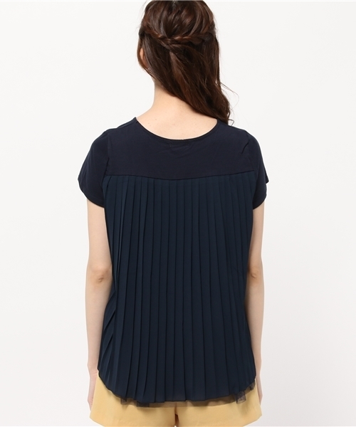 earth music&ecology（アースミュージックアンドエコロジー）の「バックシャンプリーツプルオーバー（Tシャツ/カットソー・レディース・オフホワイト/LT.Gray/ネイビー・FREE）」の12枚目の写真