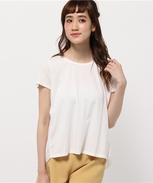 earth music&ecology（アースミュージックアンドエコロジー）の「バックシャンプリーツプルオーバー（Tシャツ/カットソー・レディース・オフホワイト/LT.Gray/ネイビー・FREE）」の13枚目の写真