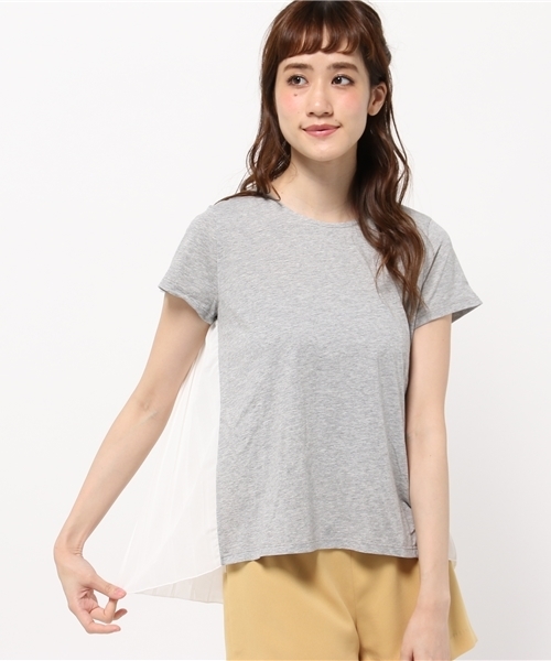 earth music&ecology（アースミュージックアンドエコロジー）の「バックシャンプリーツプルオーバー（Tシャツ/カットソー・レディース・オフホワイト/LT.Gray/ネイビー・FREE）」の15枚目の写真