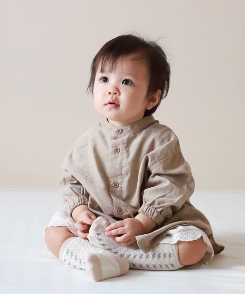 MAKE YOUR DAY(メイクユアデイ)の「シャツワンピース■80~140cm(シャツワンピース・キッズ・ブルー/ベージュ/ワインレッド・100/110/90/120/140/80/130)」の18枚目の写真