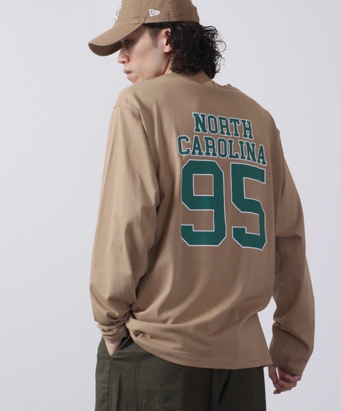 FUNALIVE（ファンアライブ）の「American casual print Ron T-shirt / アメカジプリントロンT 長袖 unisex（Tシャツ/カットソー・メンズ・カーキ/サックスブルー/ホワイト/ホワイト系2/チャコール/ベージュ系/ブラック/グリーン系/ブラック系2/ネイビー/グリーン/ブラック系1/ベージュ/ブラック系/グレー系/ホワイト系/チャコールグレー/ミント/杢グレー/ブラウン・XL/M/L）」の15枚目の写真