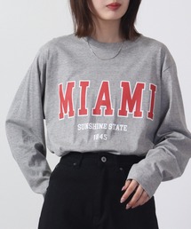 American casual print Ron T-shirt / アメカジプリントロンT 長袖 unisex