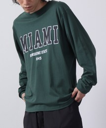 American casual print Ron T-shirt / アメカジプリントロンT 長袖 unisex