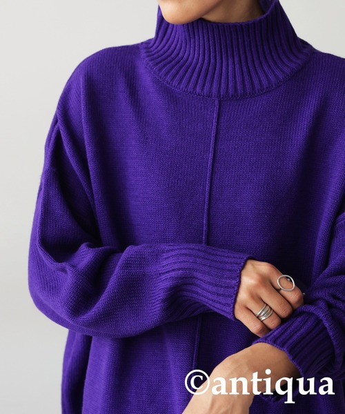 ハイネックニット（ニット/セーター）｜antiqua（アンティカ）の