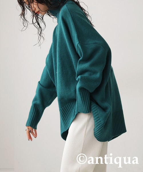 ハイネックニット（ニット/セーター）｜antiqua（アンティカ）の