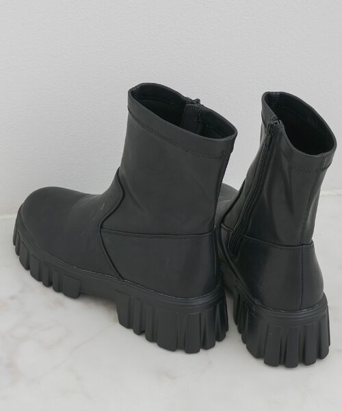 ems excite(エムズエキサイト)の「厚底ストレッチブーツ(ブーツ・レディース・ブラウン/ブラック・MEDIUM/LARGE)」の7枚目の写真