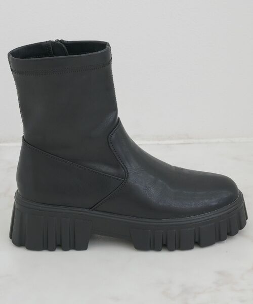ems excite(エムズエキサイト)の「厚底ストレッチブーツ(ブーツ・レディース・ブラウン/ブラック・MEDIUM/LARGE)」の8枚目の写真