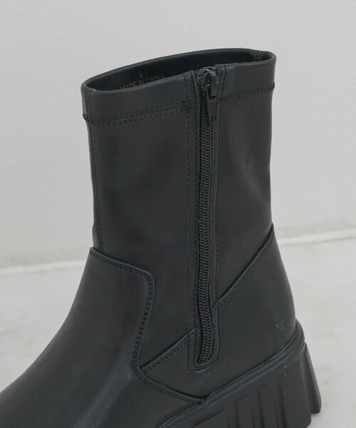 ems excite(エムズエキサイト)の「厚底ストレッチブーツ(ブーツ・レディース・ブラウン/ブラック・MEDIUM/LARGE)」の9枚目の写真