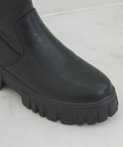 ems excite(エムズエキサイト)の「厚底ストレッチブーツ(ブーツ・レディース・ブラウン/ブラック・MEDIUM/LARGE)」の11枚目の写真