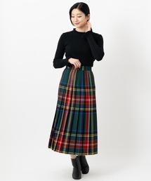 O'NEIL of DUBLIN（オニールオブダブリン）の「ONeil of Dublin オールプリーツ ウールロングスカート 83cm（スカート）」