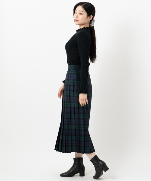 ONeil of Dublin オールプリーツ ウールロングスカート 83cm