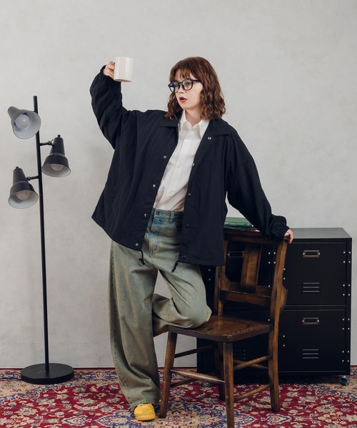 MUHET（ミュエータ）の「コーチジャケット（その他アウター・レディース・ライトブラウン/ブルー/ブラック・X-LARGE/MEDIUM）」の16枚目の写真