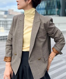NOLLEY’S Sophi | グレンチェックショートジャケット(テーラードジャケット)