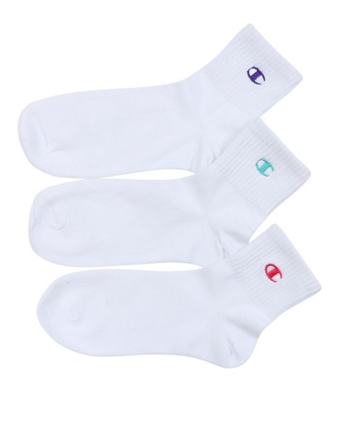 Champion（チャンピオン）の「【Champion/チャンピオン】レディース 【3足組】クォーターレングスソックス（ソックス/靴下・レディース・シルバーグレー/ブラック/ホワイト/その他/その他1/その他2/その他3・SMALL）」の6枚目の写真