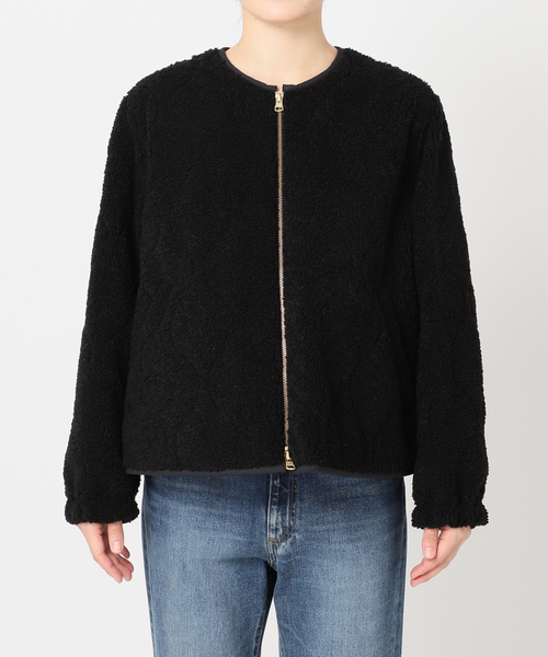 Traditional Weatherwear(トラディショナルウェザーウェア)の「【TRADITIONAL WEATHERWEAR 】別注 BOA SHORT ブルゾン(ブルゾン・レディース・ホワイト系その他/ブラック・FREE)」の5枚目の写真