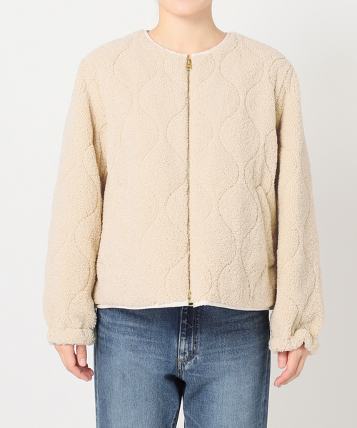 Traditional Weatherwear(トラディショナルウェザーウェア)の「【TRADITIONAL WEATHERWEAR 】別注 BOA SHORT ブルゾン(ブルゾン・レディース・ホワイト系その他/ブラック・FREE)」の20枚目の写真