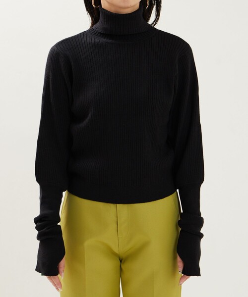 FREAK'S STORE（フリークスストア）の「限定展開　パフスリーブ ハイネック ニット（ニット/セーター・レディース・ベージュ/ブラック/オフホワイト/グリーン/その他13・ﾌﾘ-）」の14枚目の写真