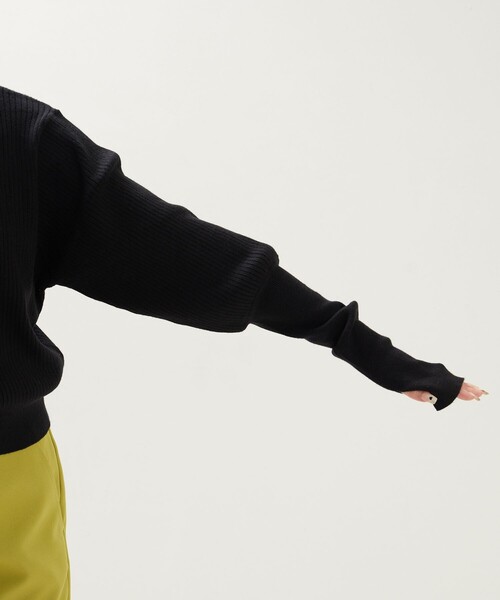 FREAK'S STORE（フリークスストア）の「限定展開　パフスリーブ ハイネック ニット（ニット/セーター・レディース・ベージュ/ブラック/オフホワイト/グリーン/その他13・ﾌﾘ-）」の9枚目の写真