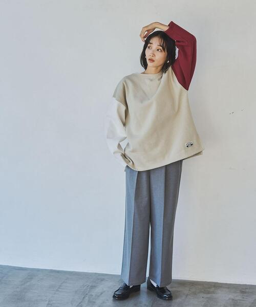 coen（コーエン）の「【WEB限定】＜Parknik＞クレイジーパターンCVC裏起毛スウェット（スウェット・レディース・オフホワイト/グレー/ダークグレー/ベージュ・FREE）」の8枚目の写真