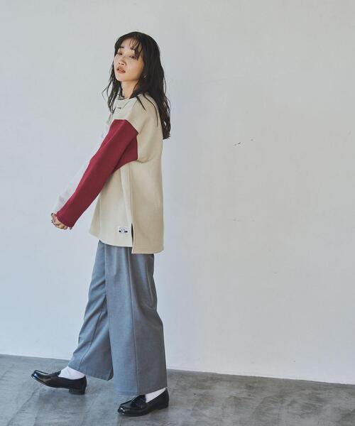 coen（コーエン）の「【WEB限定】＜Parknik＞クレイジーパターンCVC裏起毛スウェット（スウェット・レディース・オフホワイト/グレー/ダークグレー/ベージュ・FREE）」の9枚目の写真