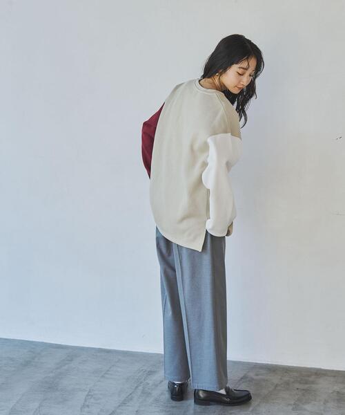 coen（コーエン）の「【WEB限定】＜Parknik＞クレイジーパターンCVC裏起毛スウェット（スウェット・レディース・オフホワイト/グレー/ダークグレー/ベージュ・FREE）」の10枚目の写真