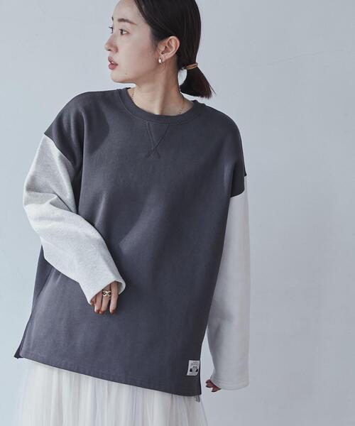 coen（コーエン）の「【WEB限定】＜Parknik＞クレイジーパターンCVC裏起毛スウェット（スウェット・レディース・オフホワイト/グレー/ダークグレー/ベージュ・FREE）」の16枚目の写真