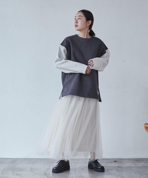 coen（コーエン）の「【WEB限定】＜Parknik＞クレイジーパターンCVC裏起毛スウェット（スウェット・レディース・オフホワイト/グレー/ダークグレー/ベージュ・FREE）」の20枚目の写真