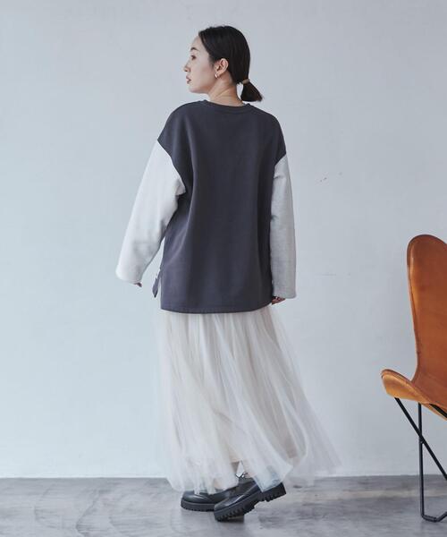 coen（コーエン）の「【WEB限定】＜Parknik＞クレイジーパターンCVC裏起毛スウェット（スウェット・レディース・オフホワイト/グレー/ダークグレー/ベージュ・FREE）」の21枚目の写真