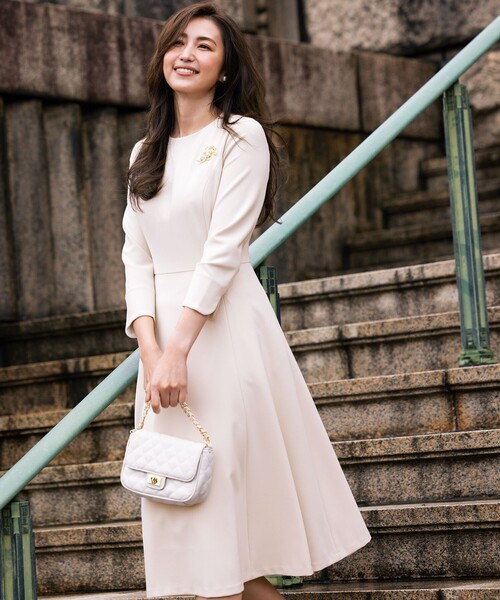 セール】【KUMIKYOKU NAVY】コンフォータブルドレープ フレア