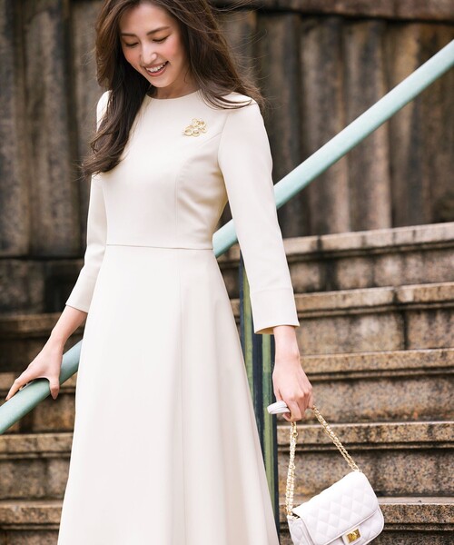 セール】【KUMIKYOKU NAVY】コンフォータブルドレープ フレア