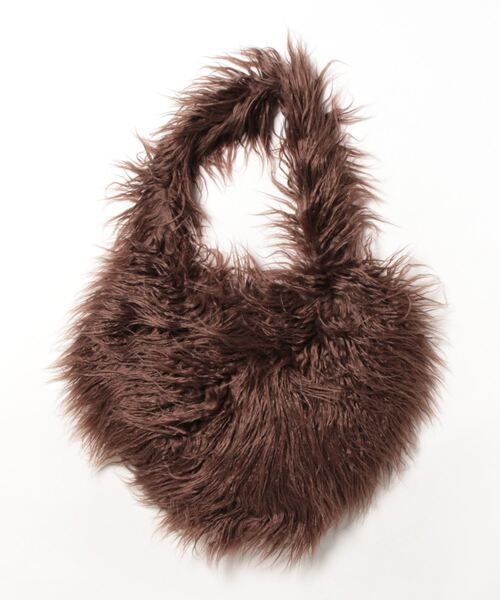 anap mimpi（アナップミンピ）の「シャギーファー ハート ショルダーバッグ（ショルダーバッグ・レディース・ブラウン/ベージュ・FREE）」の14枚目の写真