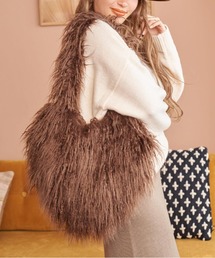 anap mimpi | シャギーファー ハート ショルダーバッグ(ショルダーバッグ)