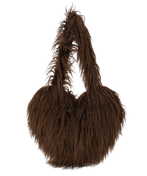 anap mimpi（アナップミンピ）の「シャギーファー ハート ショルダーバッグ（ショルダーバッグ・レディース・ブラウン/ベージュ・FREE）」の13枚目の写真