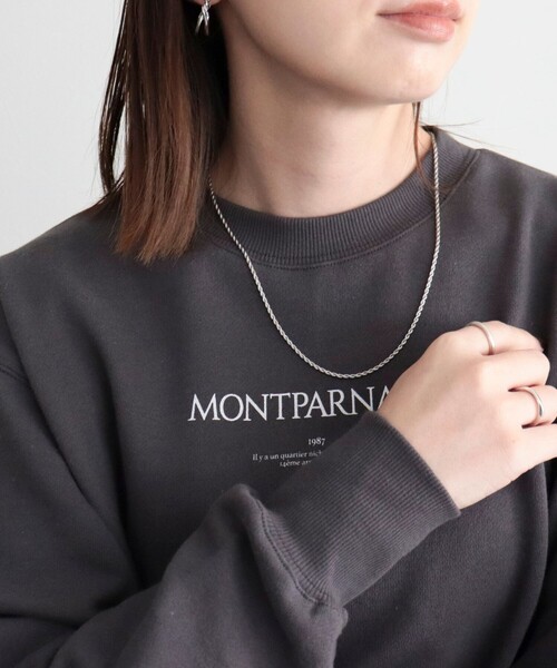 fredy emue(フレディエミュ)の「ステンレススクリューチェーンネックレス ロング(ネックレス・レディース・シルバー/ゴールド・FREE)」の3枚目の写真