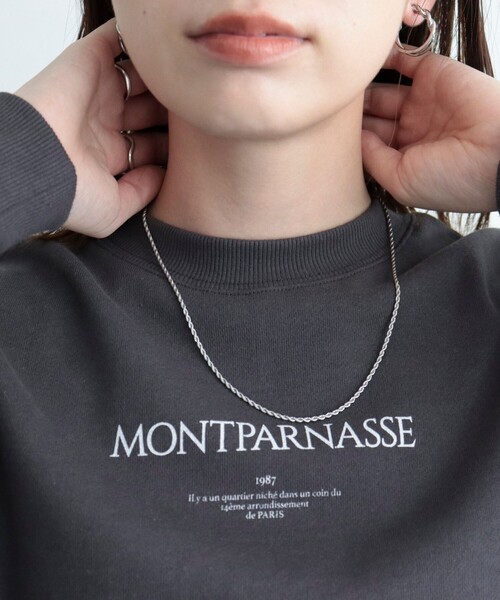 fredy emue(フレディエミュ)の「ステンレススクリューチェーンネックレス ロング(ネックレス・レディース・シルバー/ゴールド・FREE)」の4枚目の写真