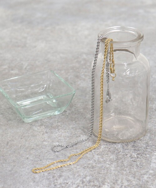 fredy emue(フレディエミュ)の「ステンレススクリューチェーンネックレス ロング(ネックレス・レディース・シルバー/ゴールド・FREE)」の5枚目の写真