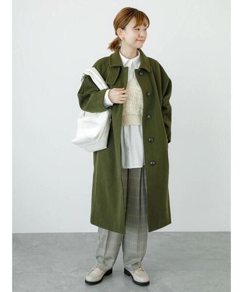 Lugnoncure（ルノンキュール）の「ドロストレギュラーシャツ（シャツ/ブラウス・レディース・ベージュ/オフホワイト/ネイビー・F）」の5枚目の写真