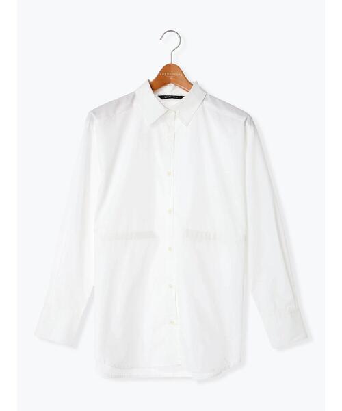 Lugnoncure（ルノンキュール）の「ドロストレギュラーシャツ（シャツ/ブラウス・レディース・ベージュ/オフホワイト/ネイビー・F）」の20枚目の写真